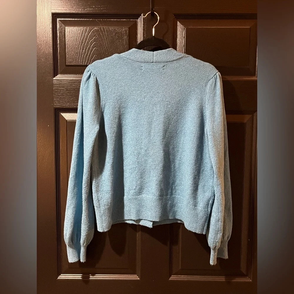 LOFT Rhinestone Button Cardigan Sweater